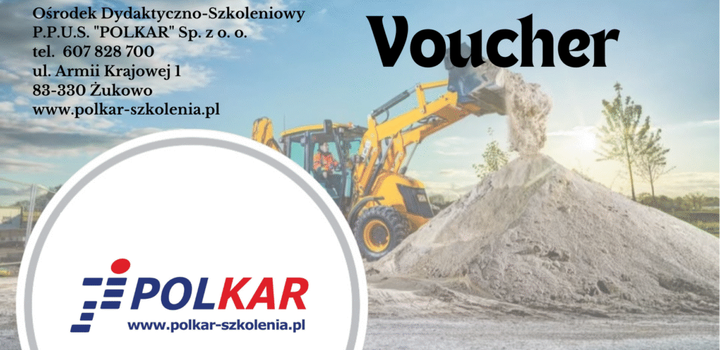 Podgląd vouchera na szkolenie w Ośrodku Dydaktyczno-Szkoleniowym POLKAR – możliwość zakupu vouchera na dowolną kwotę lub konkretne szkolenie